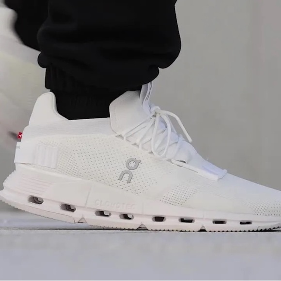 NWOB ON Cloudnova Shoes All White Undyed White Mens - Picture 2 of 11